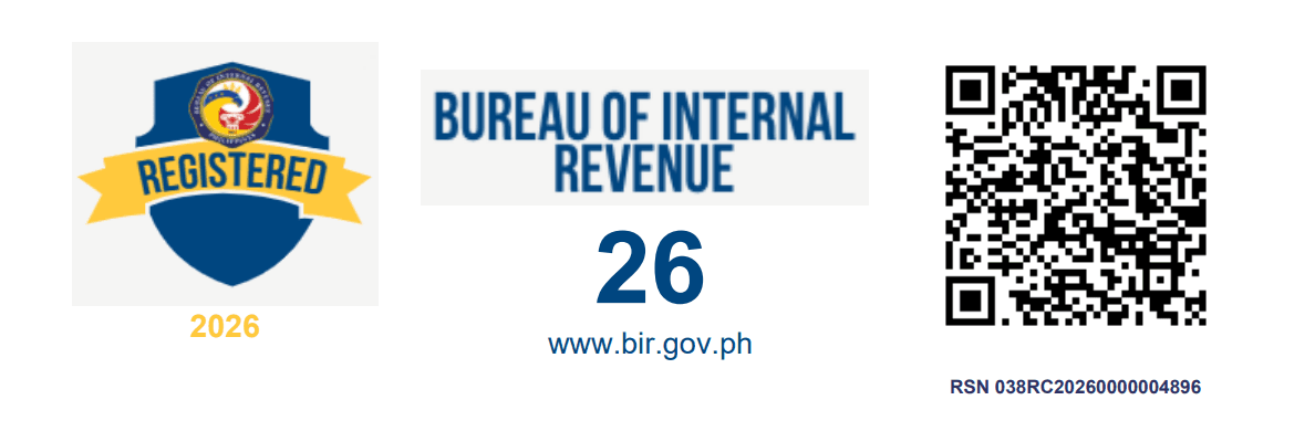 BIR Registration Seal Badge, RSN 038RC20260000004896